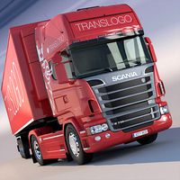 Scania R 730 V8 with refrigerated semitrailer