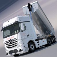 Mercedes Actros MP4 Gigaspace with Aluminium Dumper Trailer
