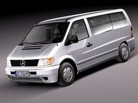 Mercedes Vito 19952000 Passenger 3D Model