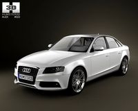 Audi A4 Saloon 2011 3D Model