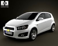 Chevrolet Aveo 5 door 2011 3D Model