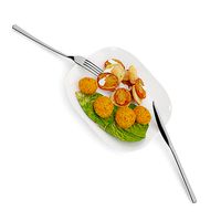 Chicken Nuggets with Fried Potatoes