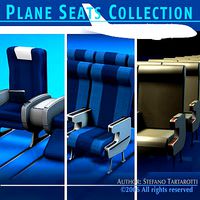 Plane train seats collection