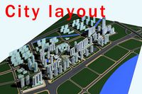 City Layout with Posh Buildings