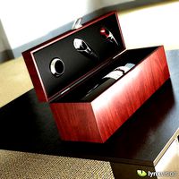 Wine Box Set with Red Wine Bottle