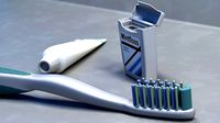 Toothbrush and dental floss