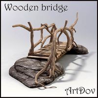 Old wooden bridge