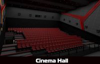 Cinema hall 3d model