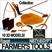 Ancient Egyptian Farmer Tools Collection