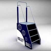 Referee stand volleyball low poly