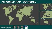 3D WORLD MAP  PLANISPHERE