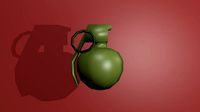 M67 Grenade - Low-poly