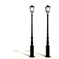 Cast iron street lamps