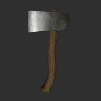 Low Poly Stone Axe