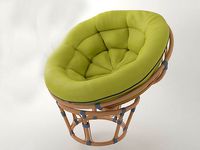 Round wicker chair papasan