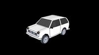 Low poly jeep