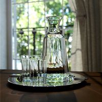 decanter and glasses and tray