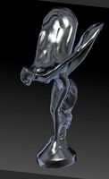 Rolls Royce hood ornament 3D SCAN Spirit of Ecstasy Flying Lady