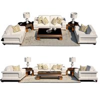 Set of Furniture AICO Michael Amini White