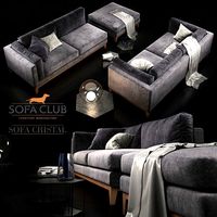 Sofa Cristal Sofa Club violet dark