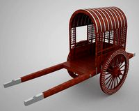 Chinese wooden cart