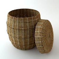 Wicker Basket with Cover