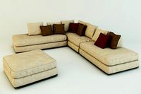 Corner Sofa Ekmi Milan whith pouf