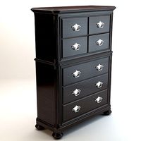 Zebrano commode