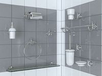 Labor Legno bathroom acsessories set
