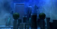 Futuristic Downtown Anchorage Alaska from 2040