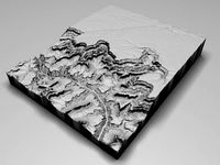 The Grand Canyon in Arizona United States Low Poly 3D Model