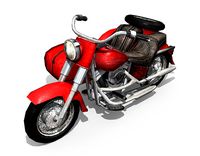 Heavy Motorcycle with Sidecar