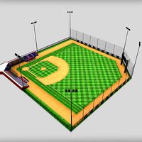 Baseball stadium arena