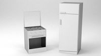Oven and a Fridge