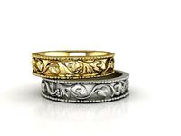 couple ring bridal  | 3D