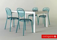 Furniture set Calligaris chair Parisien and table Key