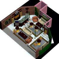 Cuppa Joe Coffee Shop Interior in multiple formats