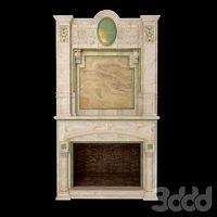 classical fireplace