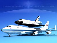 Space Shuttle Challenger Transport MP 2-2 747