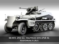 SD KFZ 250 11 - Half-track with heavy anti-tank rifle