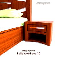 Solid Wood Bed 30 Collection