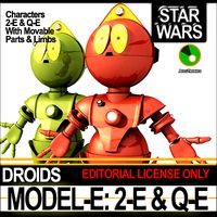 Star Wars Model-E Droids 2-E Q-E