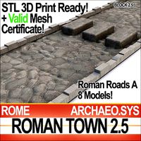 Roman Town Roads A 2 5 STL Printable