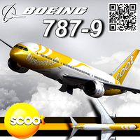 Boeing 787-9 FlyScoot livery