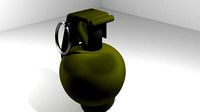 Hand Grenade Fragmentation sphere shape