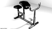 Exercise Machine Armcurl Bench