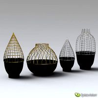 Grid Vase Collection for Gaia Gino