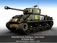 M4A3E8 Sherman - Easy Eight - A Paper Doll