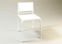 Steel and leather chair