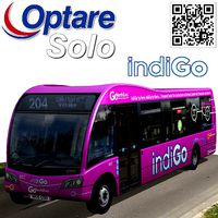 Optare Solo IndiGo livery bus